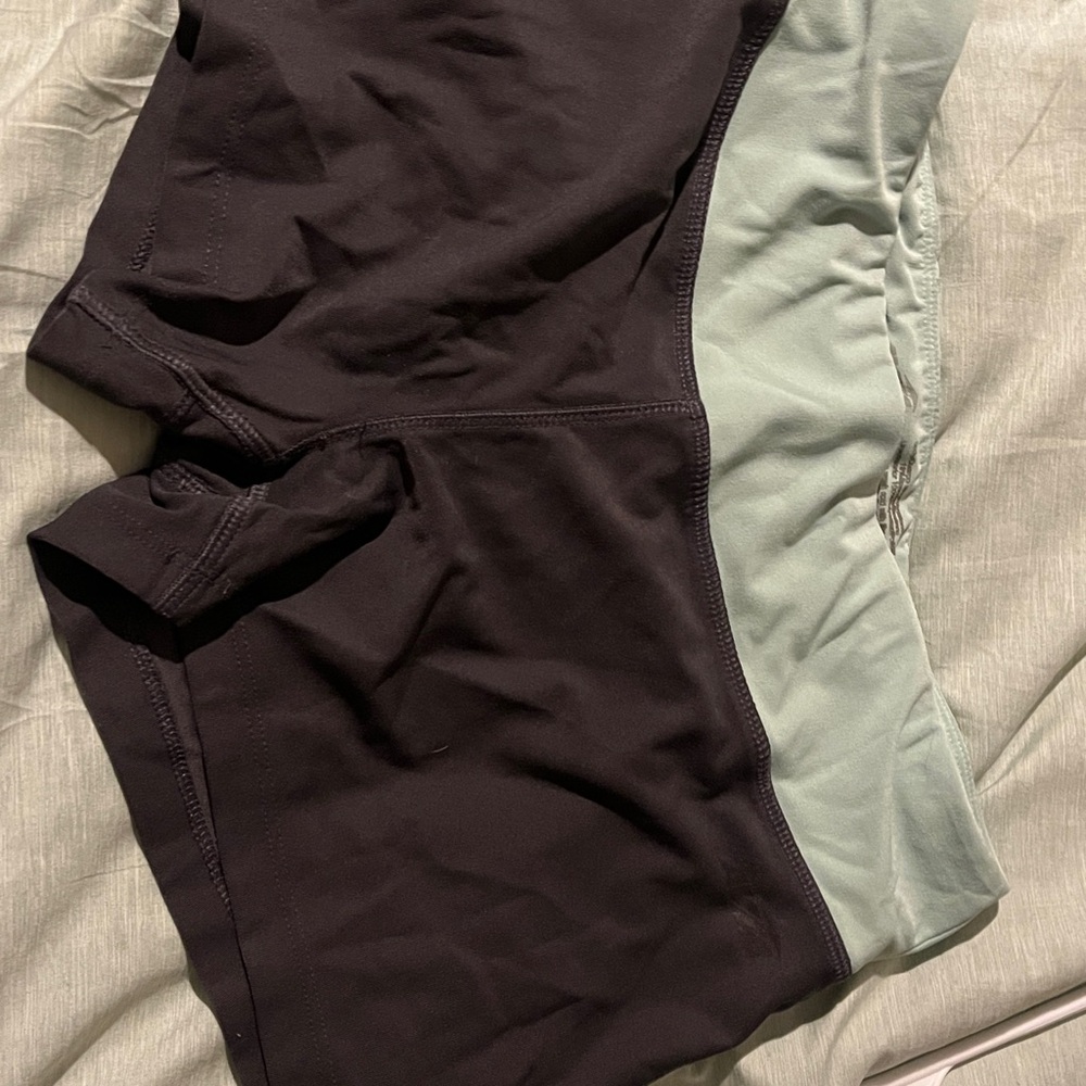 Avia Black and Light Green Sports Shorts